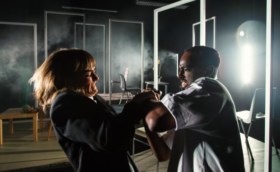 Sharmarke Elmi och Karin Foladi