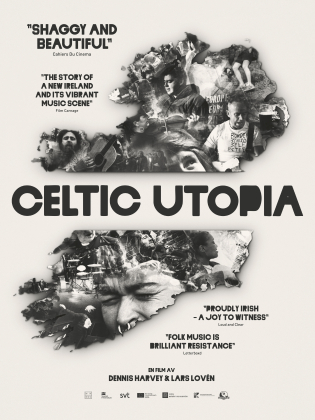 En kartbild över Irland med texten Celtic Utopia över