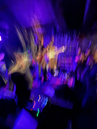 Suddig bild på en livekonsert