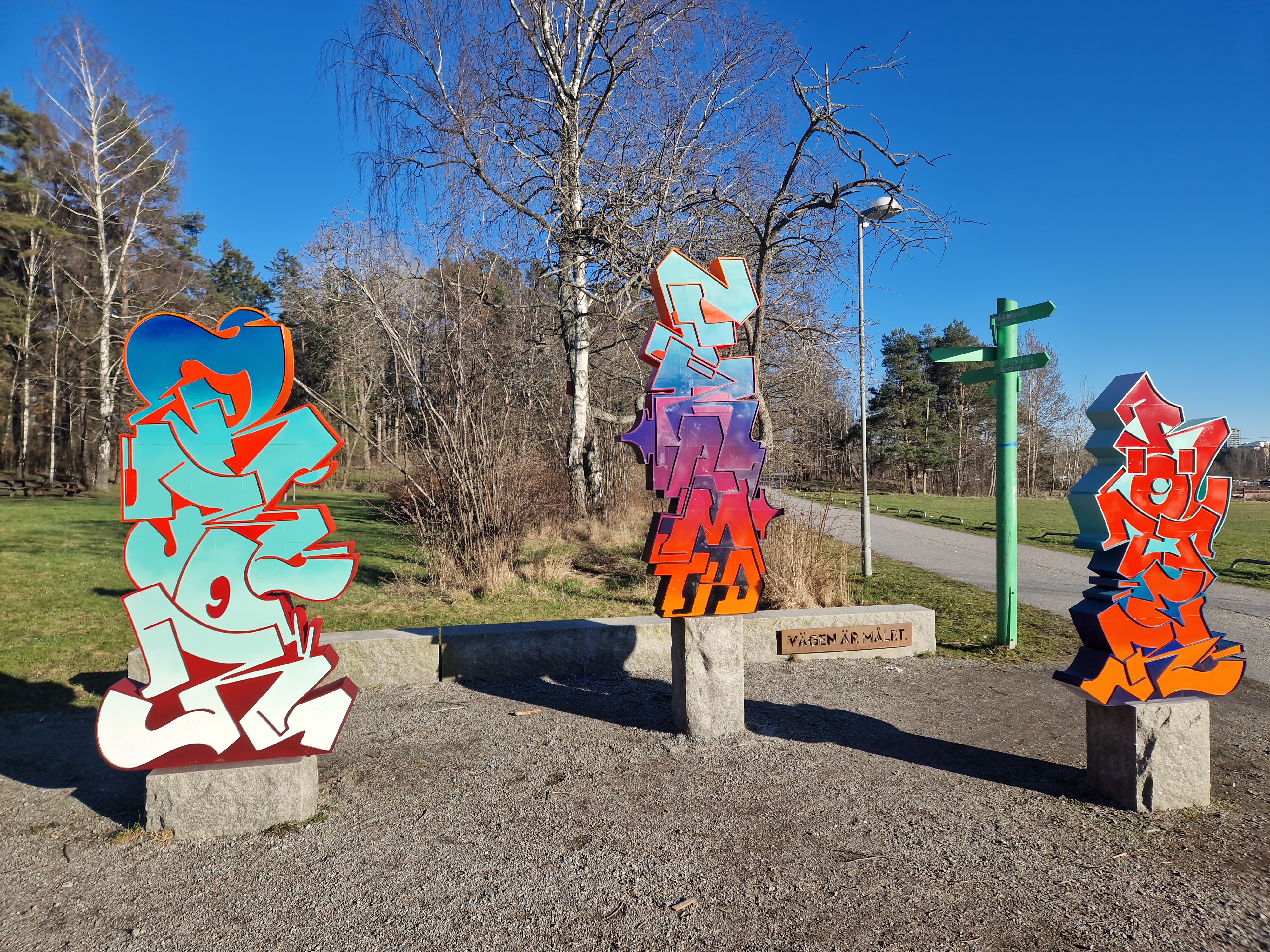 Poesi- och graffitiskulpturer
