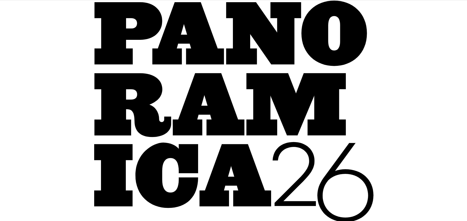 Svart logotyp för Panoramica.