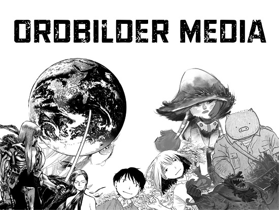 Fler olika illustrerade karaktärer samt texten Ordbilder Media. 