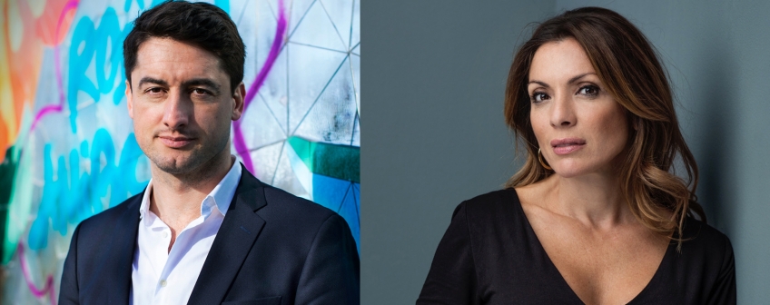 Porrtättfoto på Diamant Salihu och Alexandra Pascalidou.  