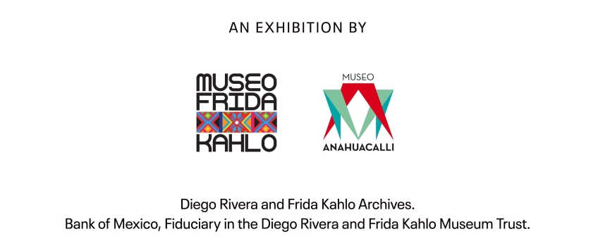 Två logotyper med texterna Museo Frida Kahlo och Museo Anahuacalli.