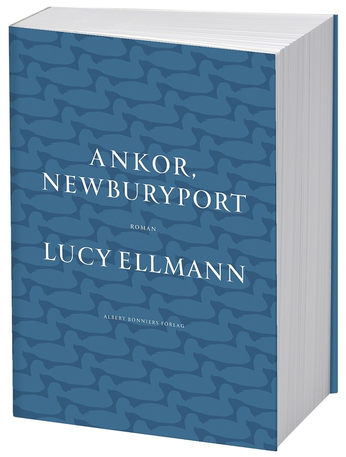 Ett blått bokomslag med titeln "Ankor, Newburyport" på. 