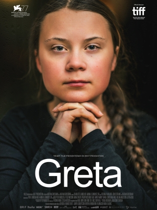 Greta Thunberg tittar in i kameran