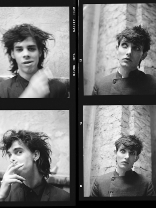 Svartvita porträttbilder av australiensiska musiker