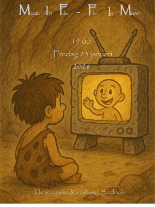 Animation av en pojke som tittar på en TV.