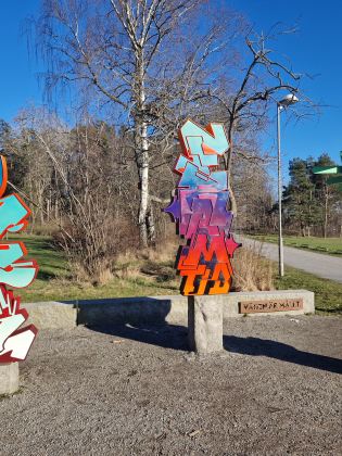 Poesi- och graffitiskulpturer
