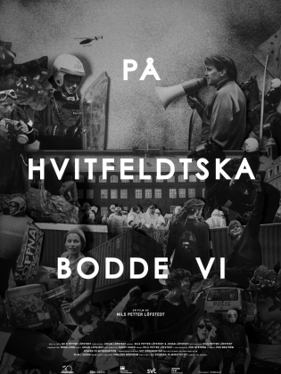 Svartvitt kollage av folk som demonsterar.