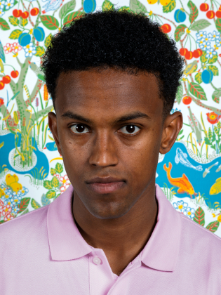 Porträtt av Yohannes Frezgi